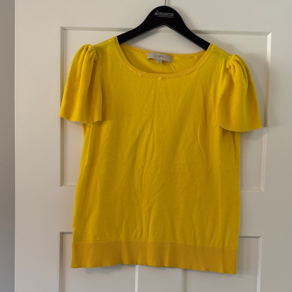 LOFT Sunny Yellow Knit